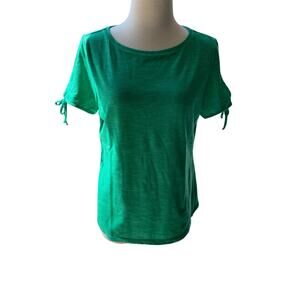 Talbots Green Short Sleeve Top Size M